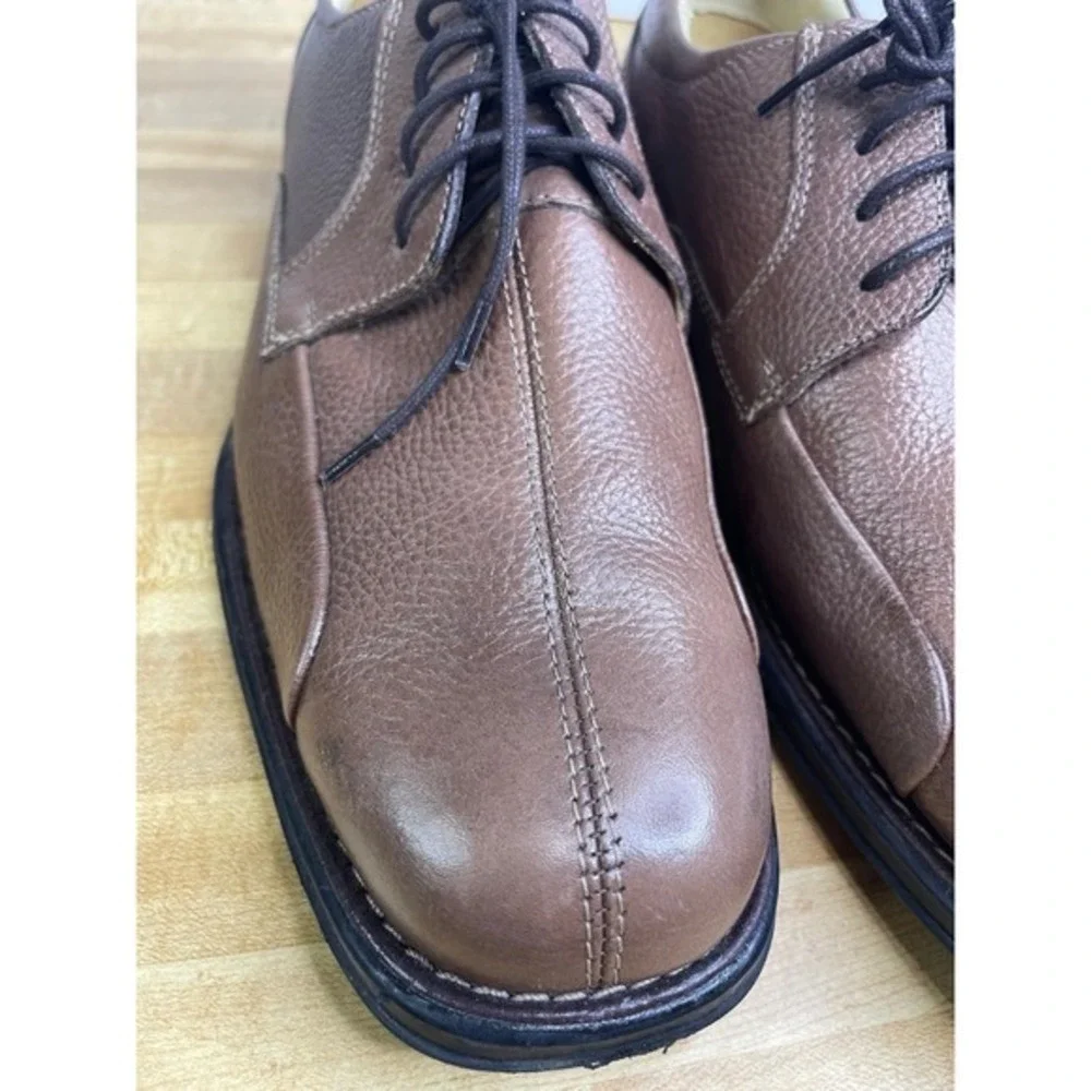Studio Belvedere Men's Brown Leather Lace-Up Oxford Dress Shoes, Size 9.5‎ - Picture 5 of 11